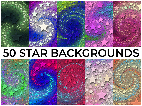 50 Star Backgrounds Vol 3: Elevate Your Visual Content