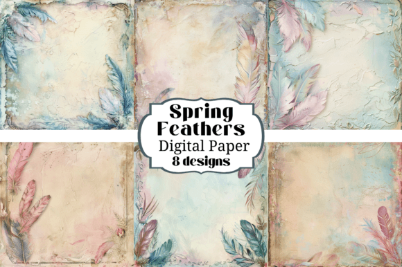 Bring Nature Indoors: Using Spring Feathers Watercolor Backgrounds