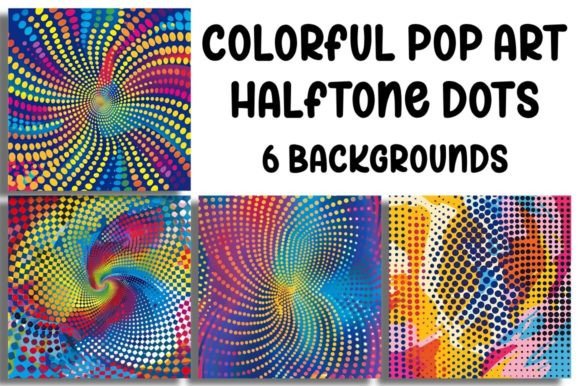 Colorful Halftone Dot Backgrounds: A Pop Art Revolution