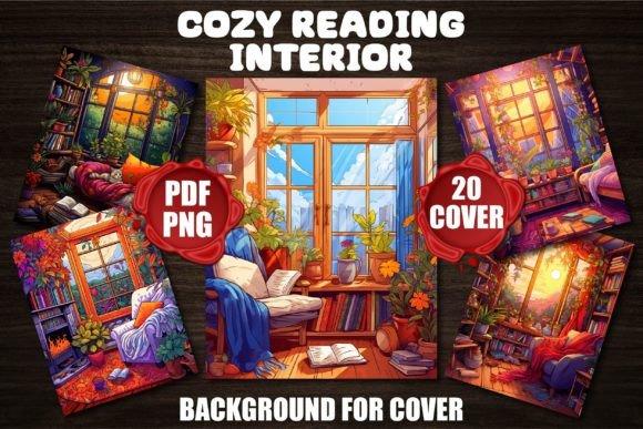 Cozy Reading Interior Backgrounds: Setting the Scene for Creative Projects