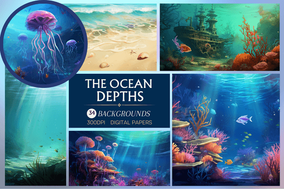Dive into Design with Ocean Depths Backgrounds