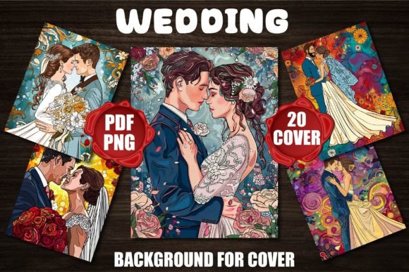 Enchanting Wedding Backgrounds for Your Covers
