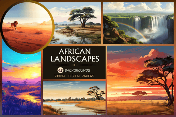 Exploring the Visual Power of African Landscapes Backgrounds