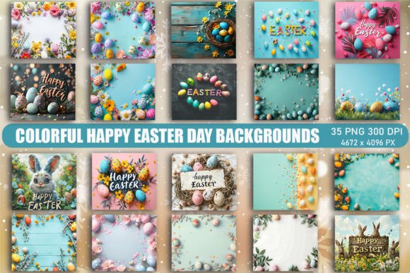Infuse Your Projects with Joy Using Colorful Happy Easter Day Backgrounds