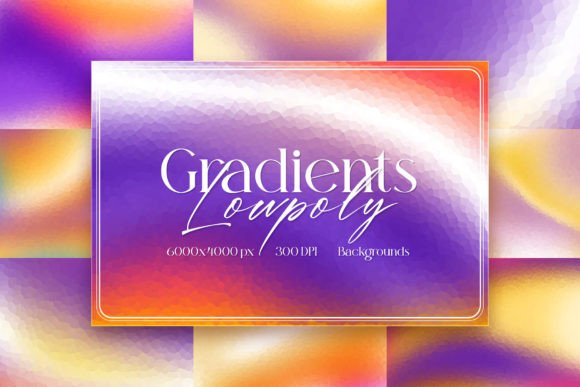 Lowpoly Gradients Backgrounds: A Modern Design Asset