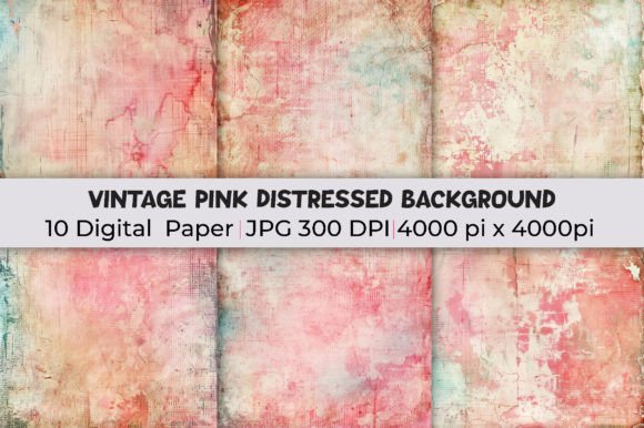 Mastering Visual Depth with Vintage Pink Distressed Backgrounds