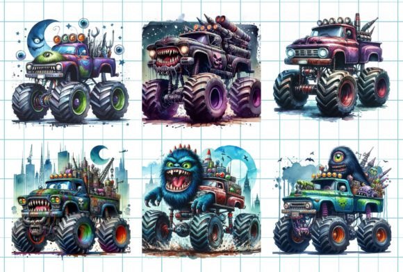 Monster Truck Backgrounds: Unleash Bold Visual Impact