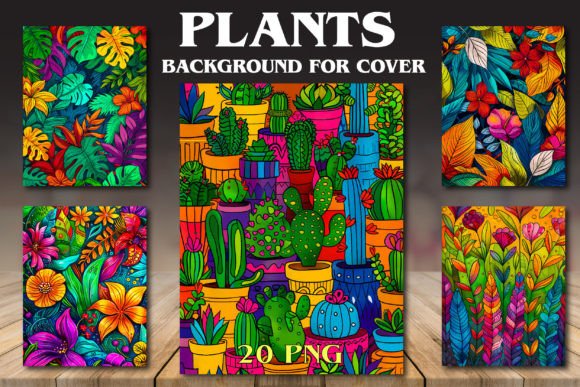 Plants Backgrounds for Covers: Infuse Designs with Tranquil Nature
