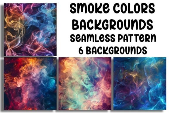 Seamless Smoke Colors Backgrounds for Dynamic Designs