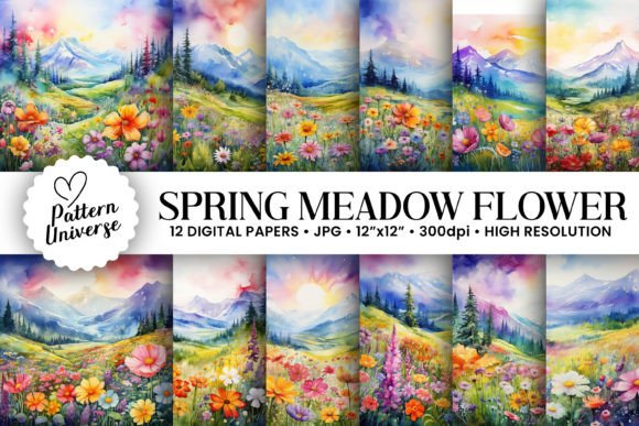 Spring Meadow Flowers Backgrounds: Elevate Your Craft