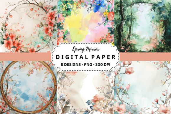 Spring Mirror Backgrounds: Elevate Your Digital Canvas