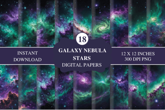 Stellar Visuals: Space Galaxy Nebula Stars Backgrounds