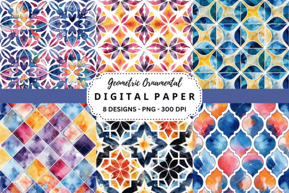 Unlocking Visual Harmony with Geometric Ornamental Backgrounds