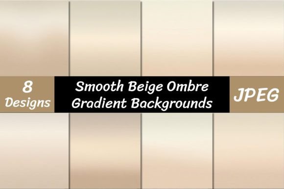 Warm Minimalism: Using Beige Ombre Gradient Backgrounds