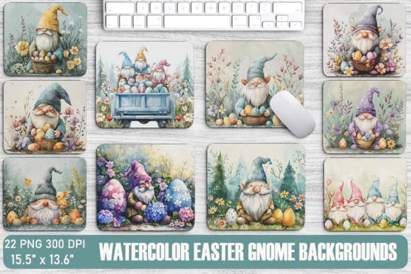Watercolor Easter Gnome Backgrounds: A Designer's Guide